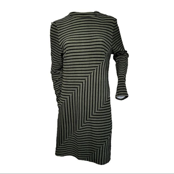 NEW Anthropologie Hutch Long Sleeve Knit Dress Green Moss Black Choker Women M - Picture 3 of 8